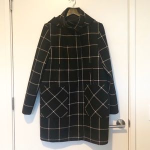 Vince Camuto - Windowpane Duffle Coat